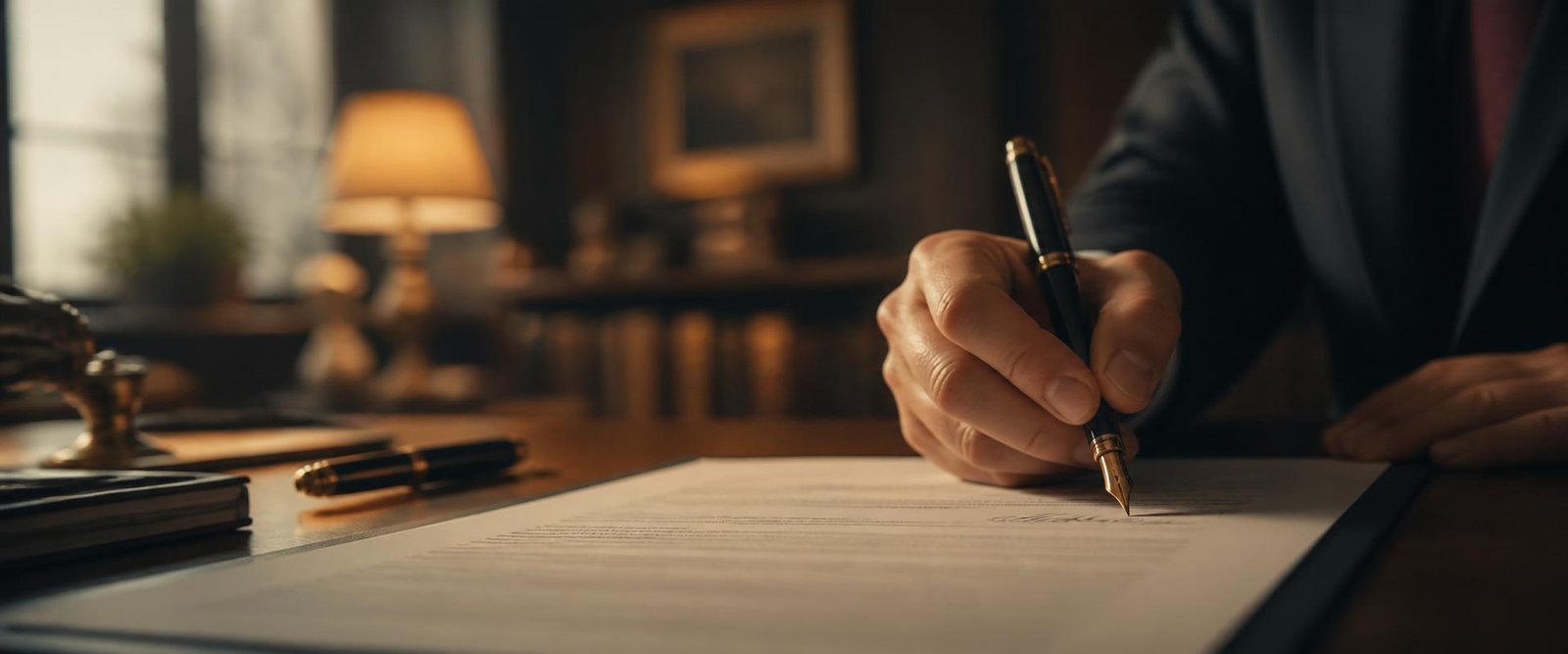 Signing an investment agreement